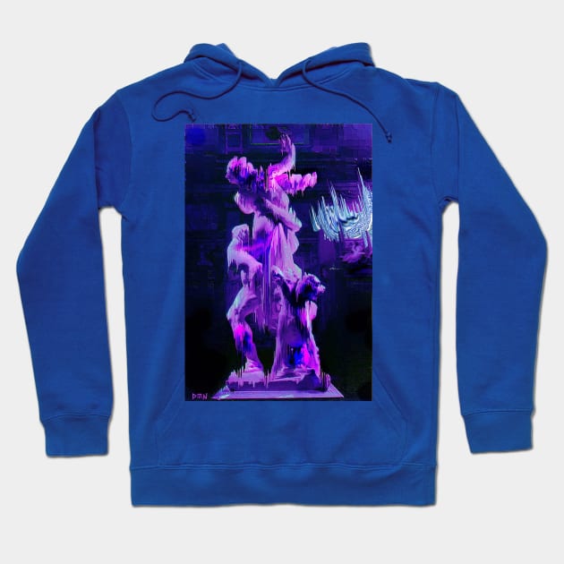 Vaporwave greek glitch statue Hoodie by isarol